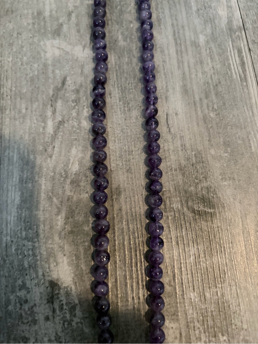 genuine amethyst mala - Picture 3 of 3